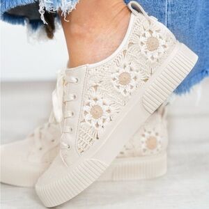 Yellow Box GINNIE Crochet Knit Sneaker